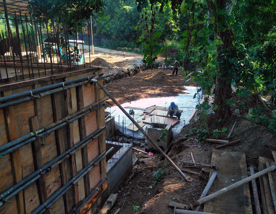 Construction of waste water treatment plant at Pinnawala Elephant orphanage